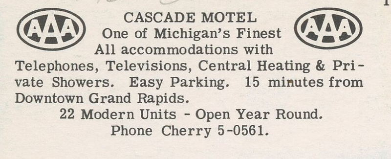 Cascade Motel (Cascade Motor Inn) - Vintage Postcard (newer photo)